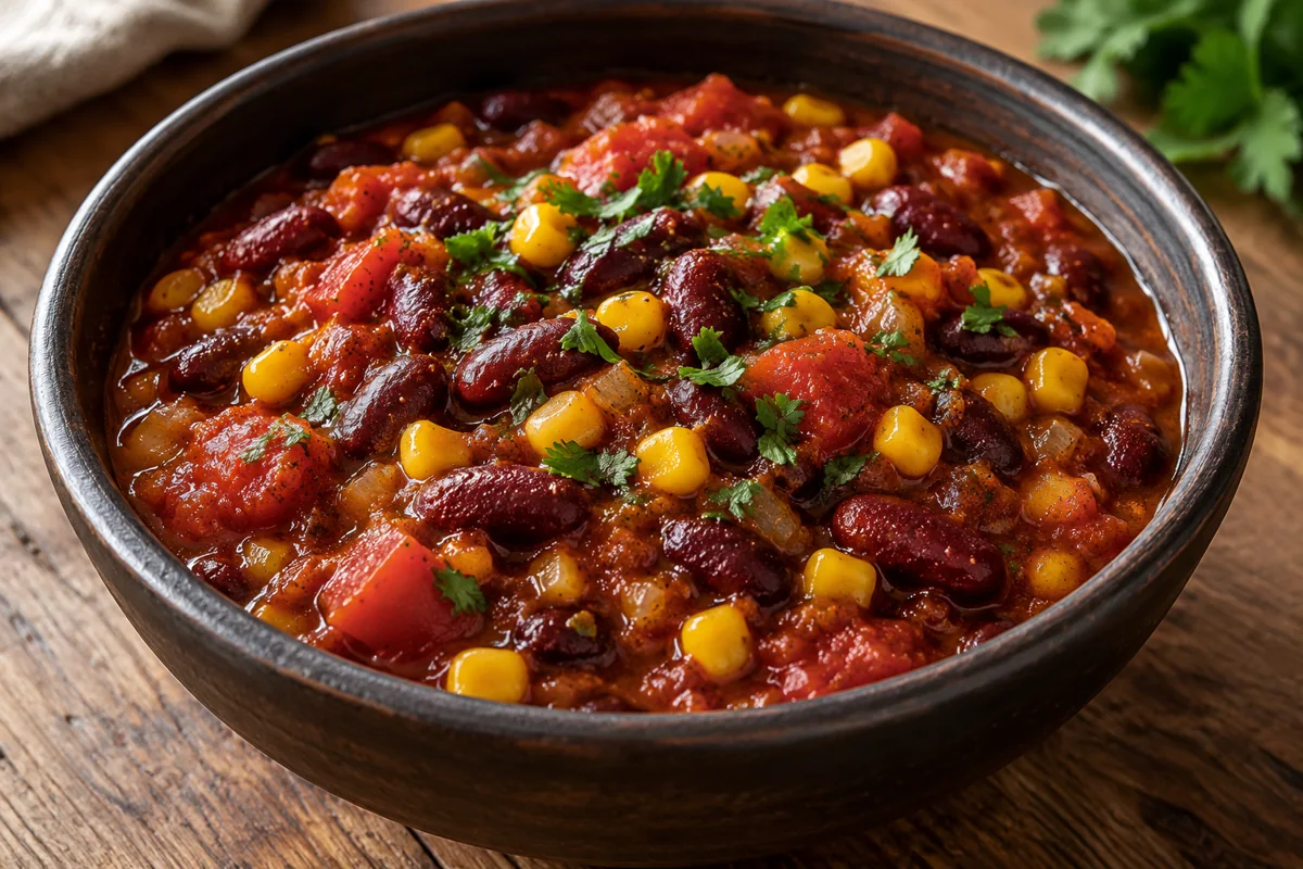 Chili doux aux haricots rouges