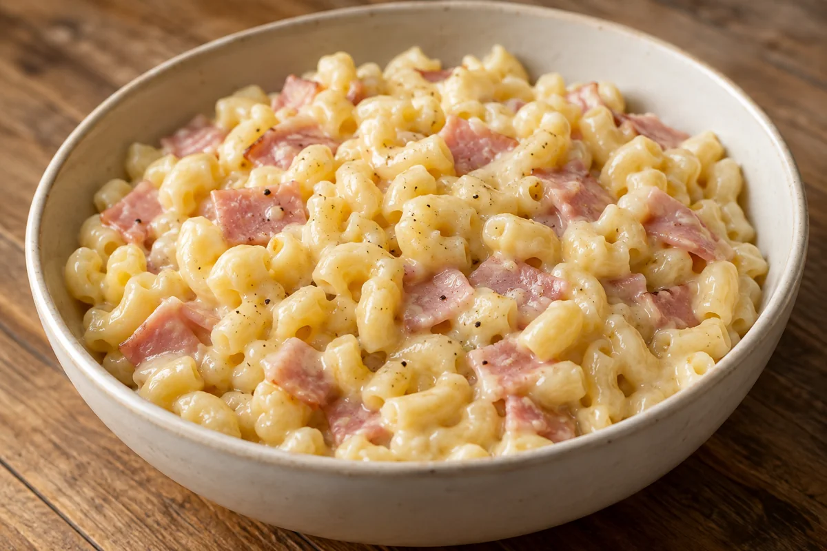 Coquillettes jambon et fromage