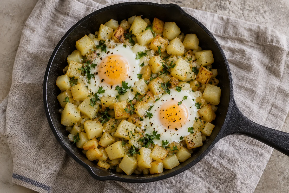 Pommes de terre aux œufs