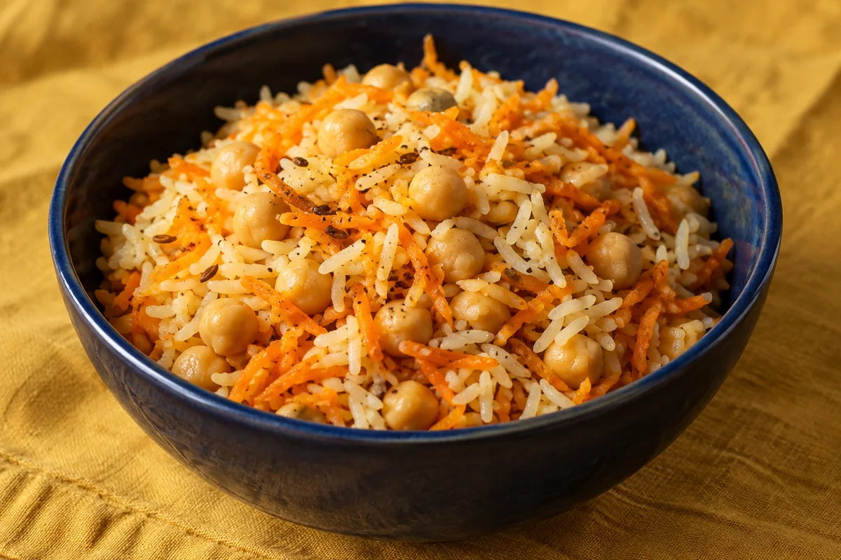Riz aux carottes et cumin