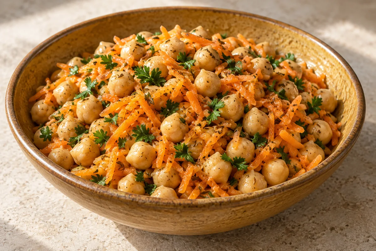 Salade de pois chiches au cumin