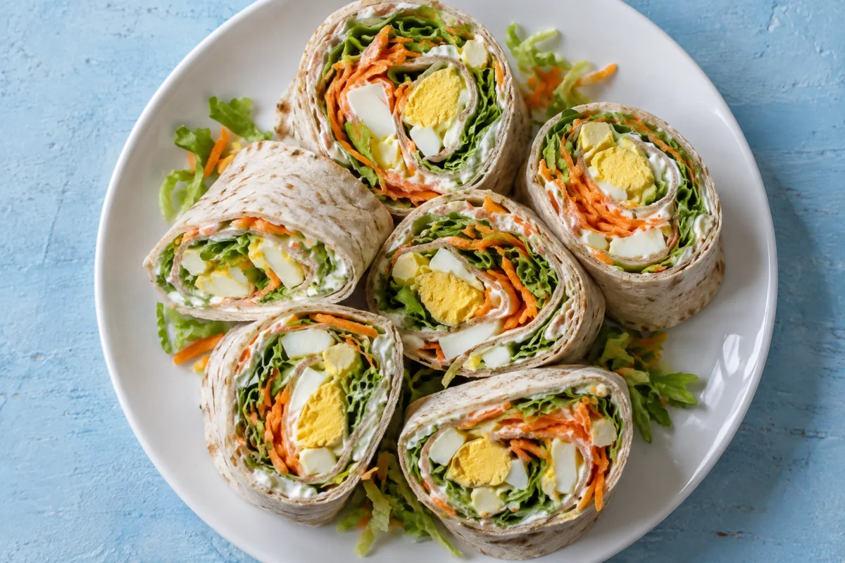 Wraps aux œufs durs