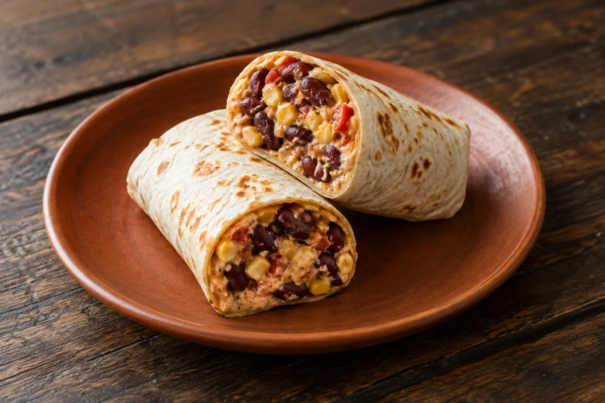 Wraps haricots rouges et maïs